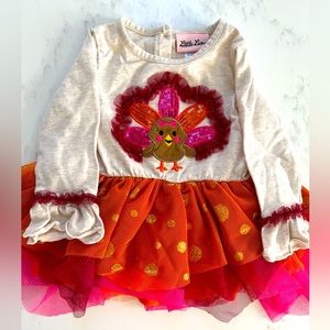 Baby Girl Turkey Shirt 18 M